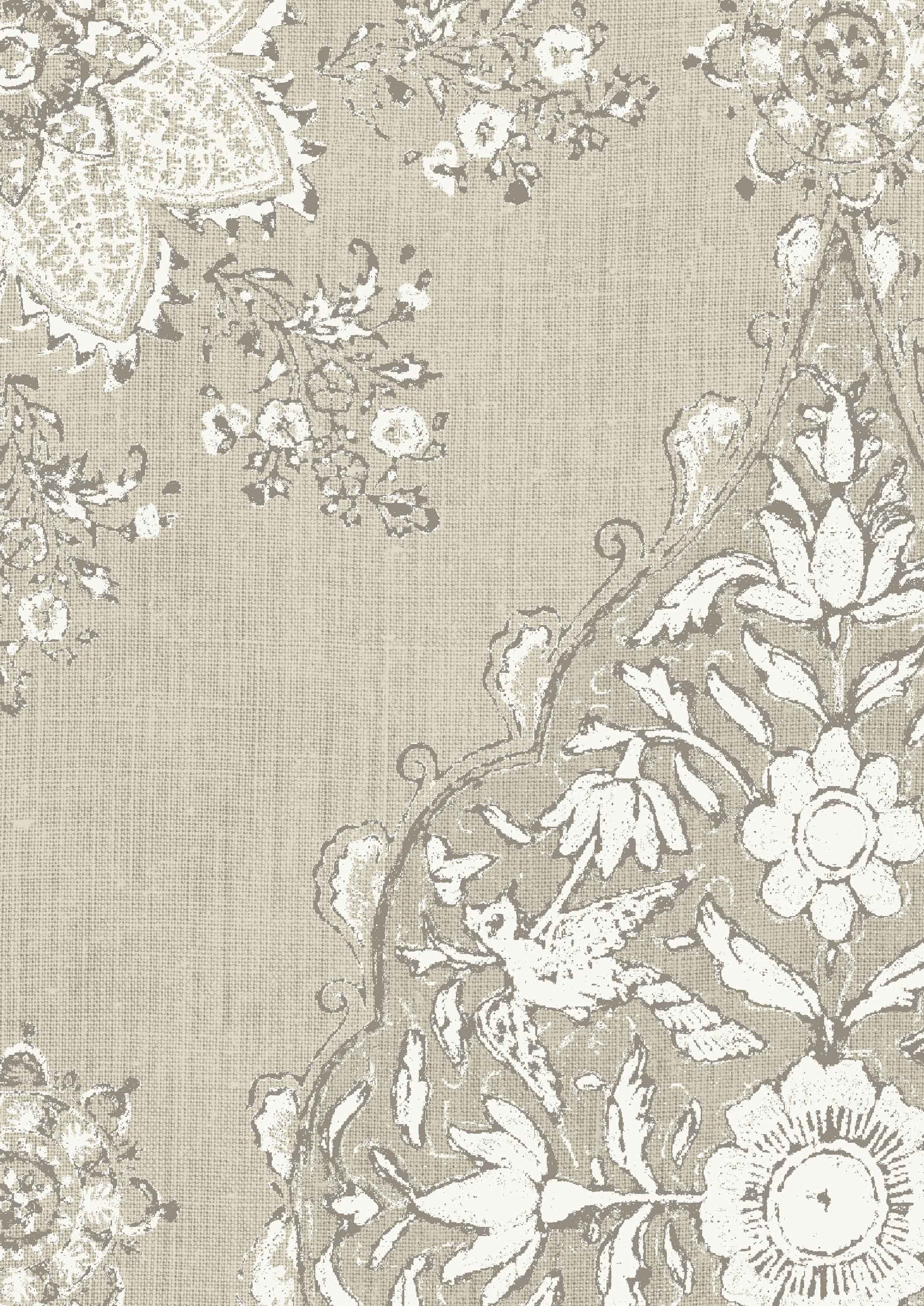 Pashmina Wallpaper - Chantilly - Lewis & Wood