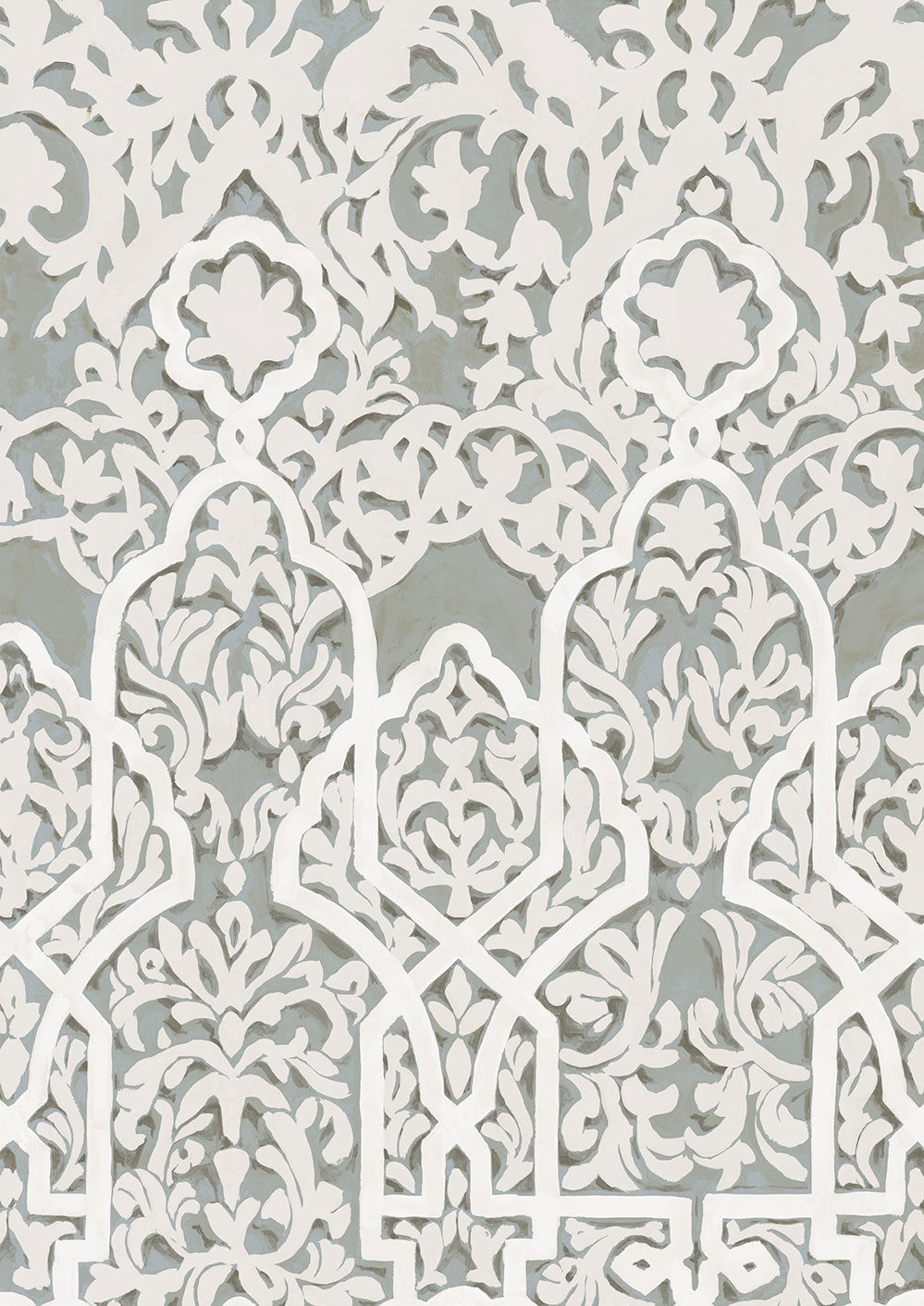Petra Wallpaper - Moonstone - Lewis & Wood