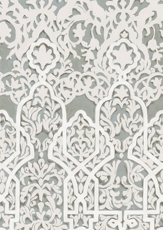 Petra Wallpaper - Moonstone - Lewis & Wood