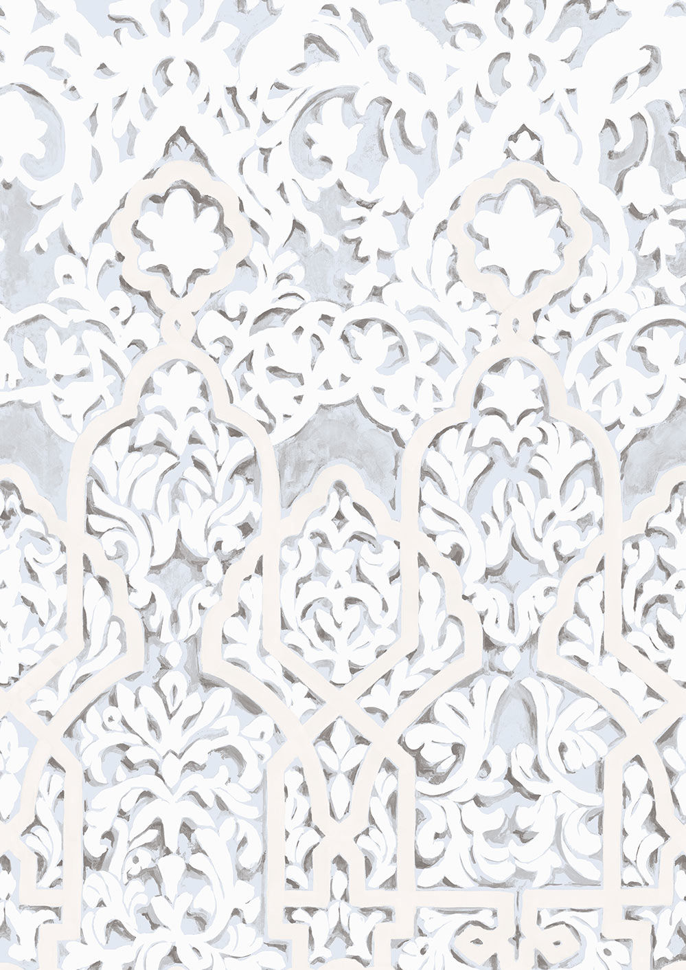 Petra Wallpaper - Rock Salt - Lewis & Wood