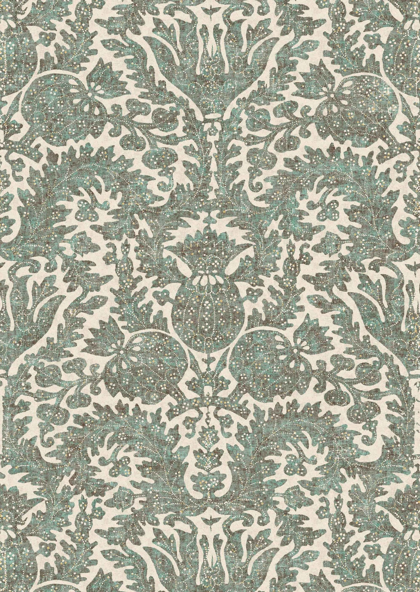 Pomegranate Wallpaper - Verdigris - Lewis & Wood