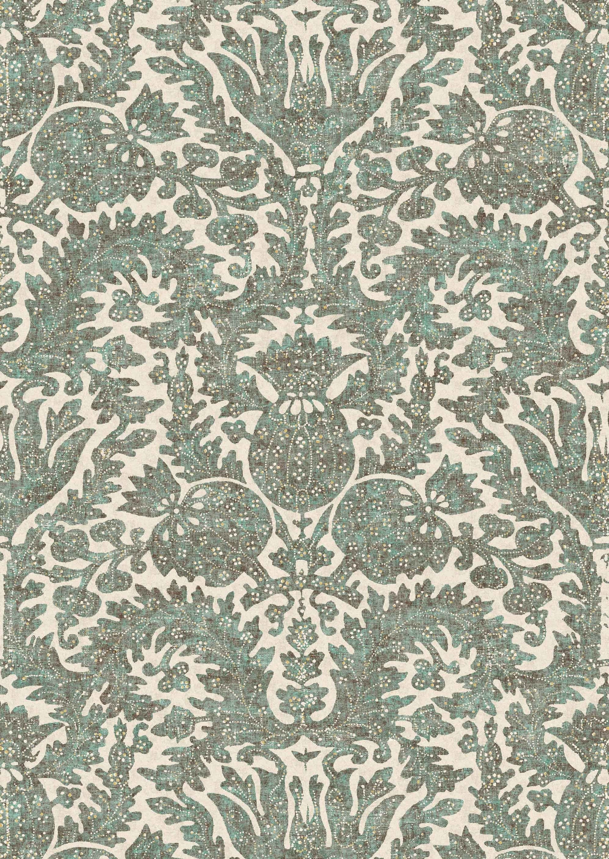 Pomegranate Wallpaper - Verdigris - Lewis & Wood
