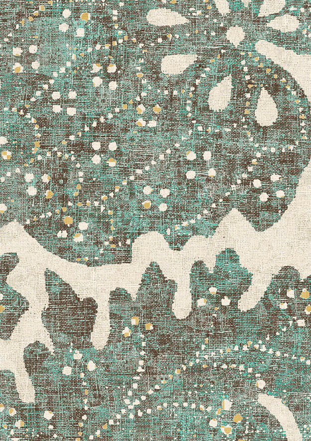 Pomegranate Wallpaper - Verdigris - Lewis & Wood