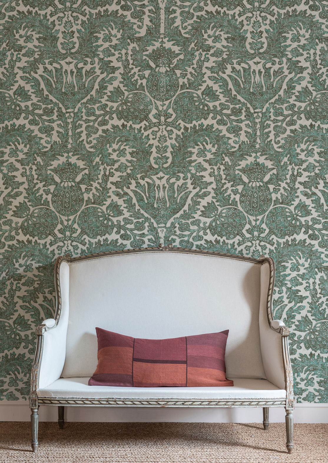 Pomegranate Wallpaper - Verdigris - Lewis & Wood