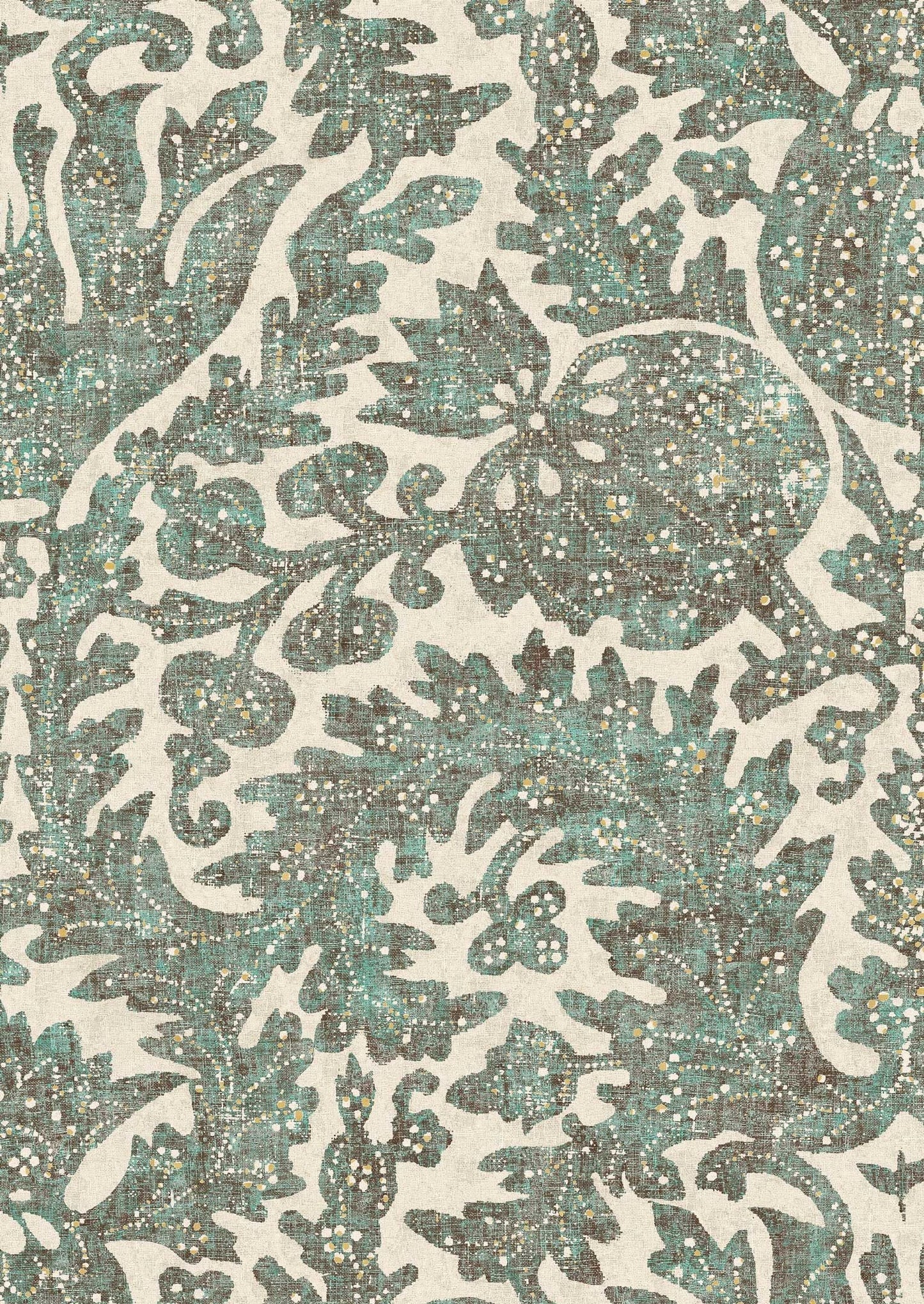 Pomegranate Wallpaper - Verdigris - Lewis & Wood
