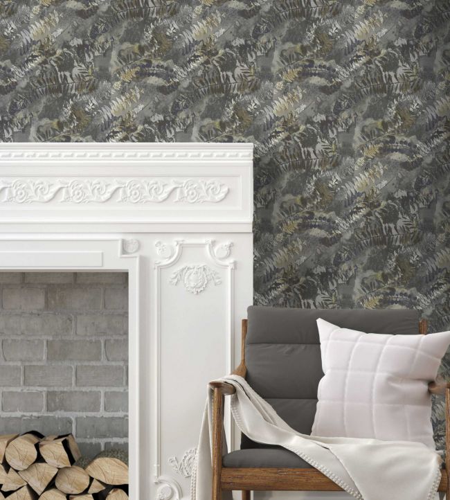 RYDALE18 - Rydale Wallpaper - Smoke - Arley House