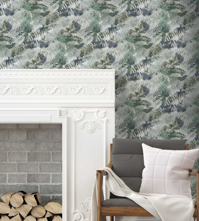 RYDALE3 - Rydale Wallpaper - Jade - Arley House