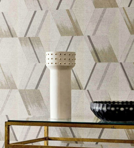 Rhombi Wallpaper - Empire Grey - ZRHW312894 - Zoffany