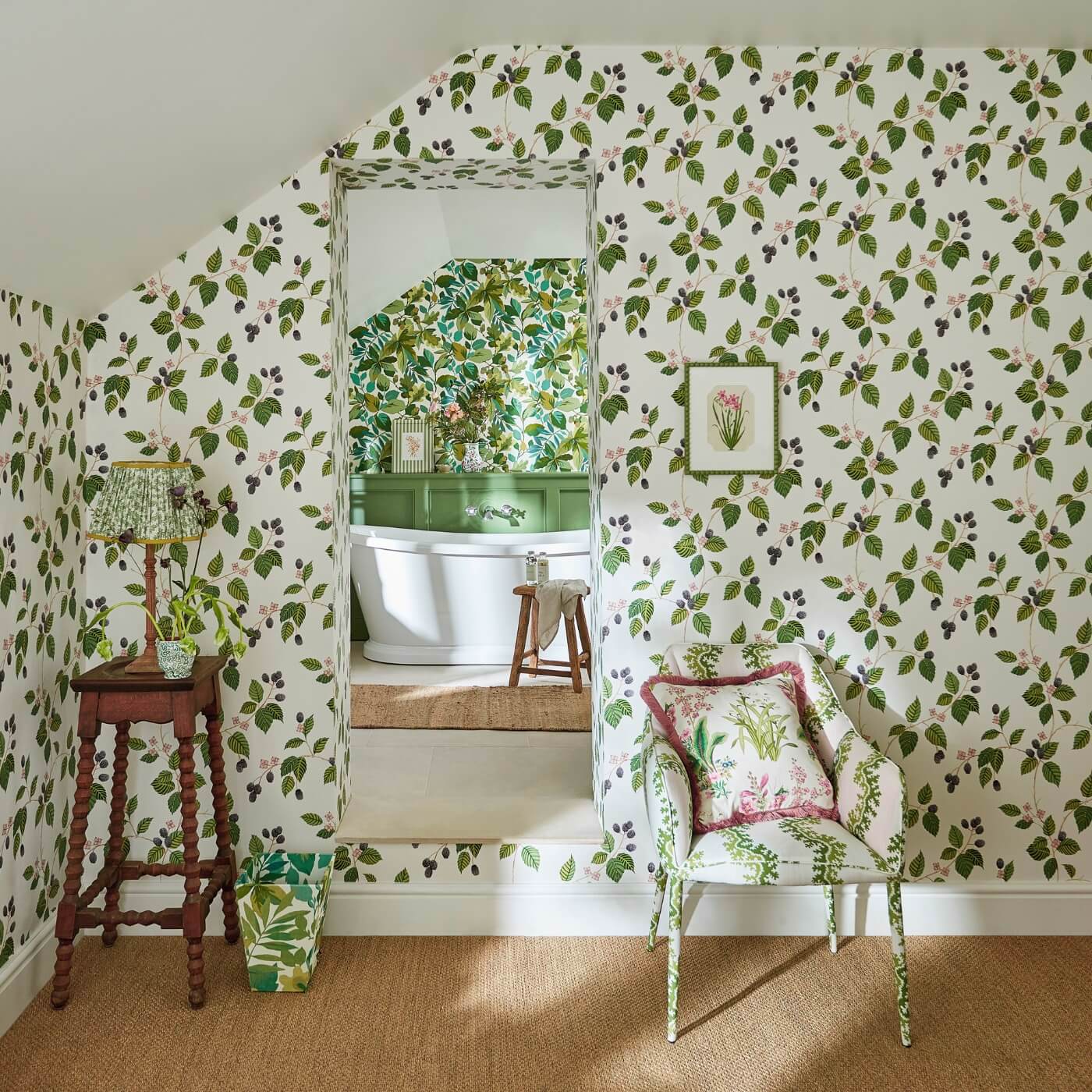 Rubus Wallpaper - Blackberry - DABW217227 - Sanderson