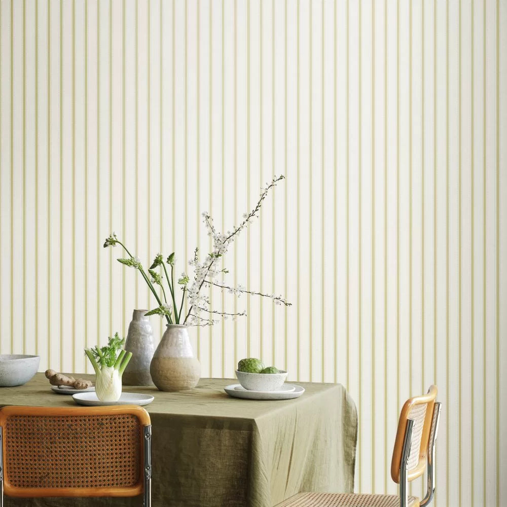 Ticking Stripe Wallpaper