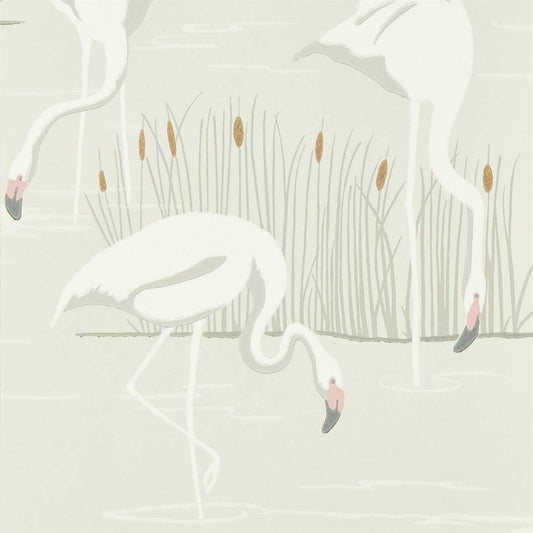 Salinas Wallpaper - Cloud/Blossom/Gold - HSAW112154 - Harlequin