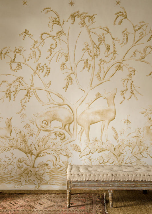 Sika Wallpaper - Sandalwood - Lewis & Wood