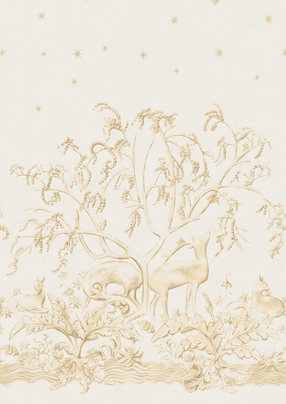 Sika Wallpaper - Sandalwood - Lewis & Wood