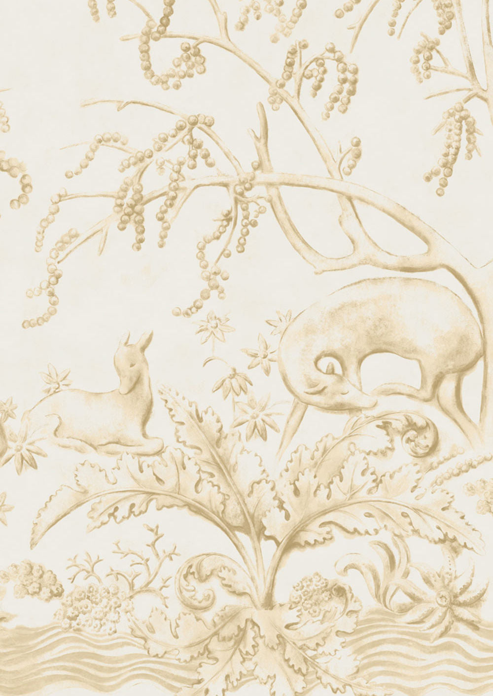 Sika Wallpaper - Sandalwood - Lewis & Wood