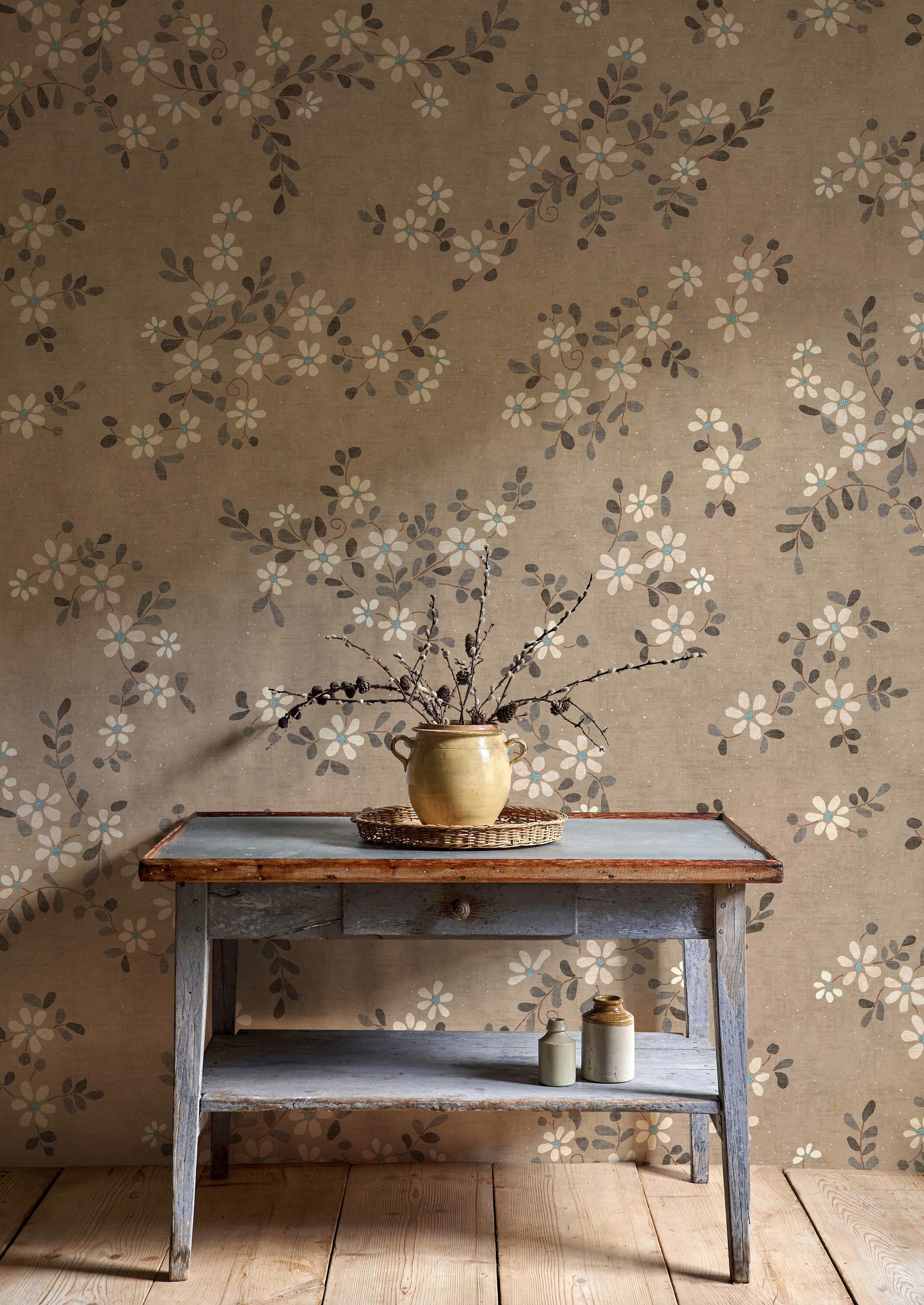 Stellata Wallpaper - Cardamom - Lewis & Wood