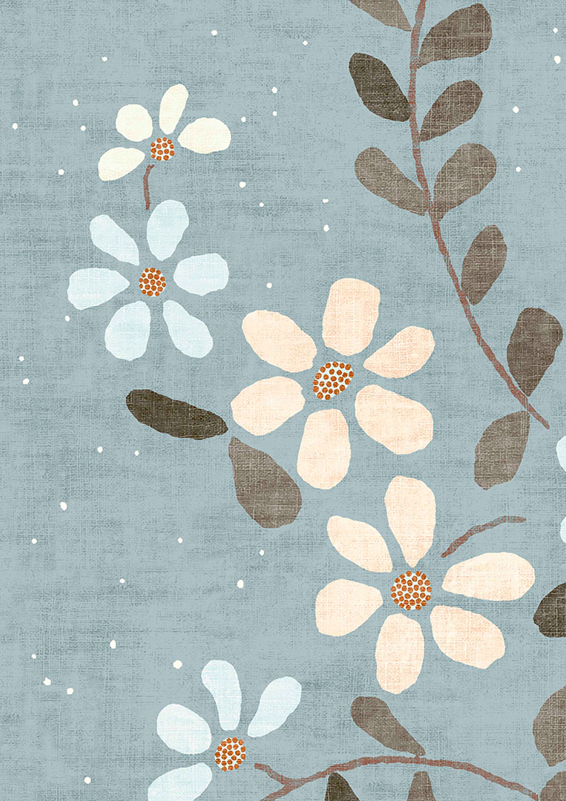 Stellata Wallpaper - Misty - Lewis & Wood