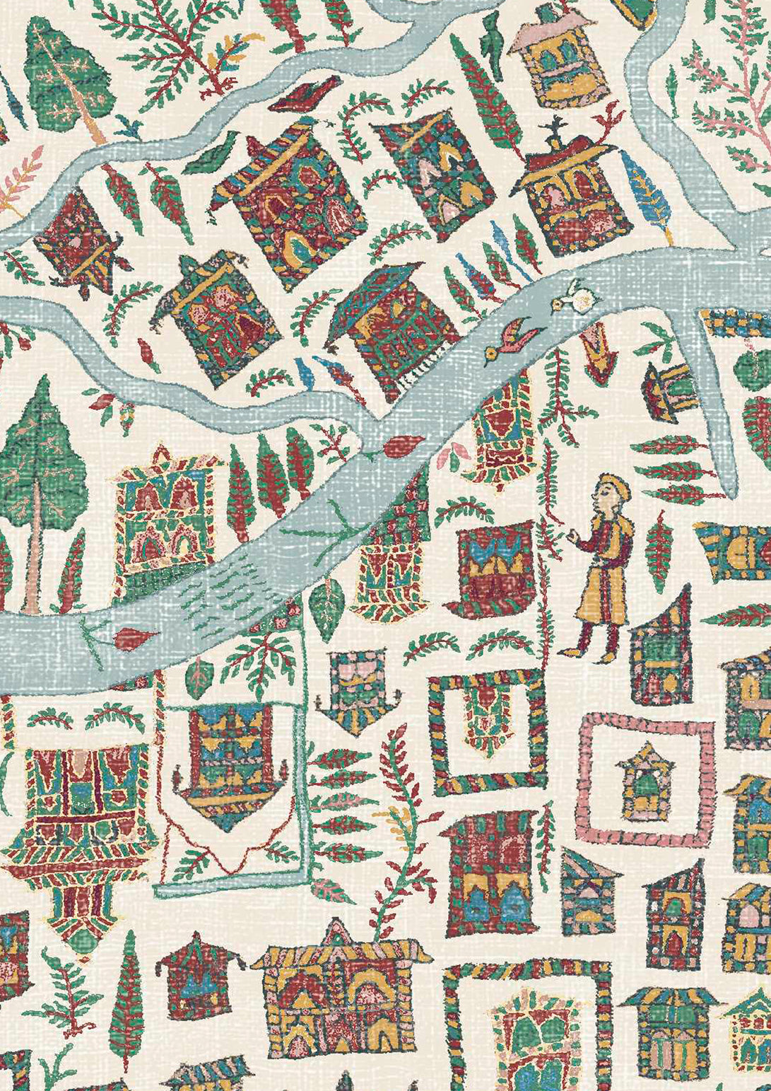 The Map Maxi Wallpaper - Garland - Lewis & Wood