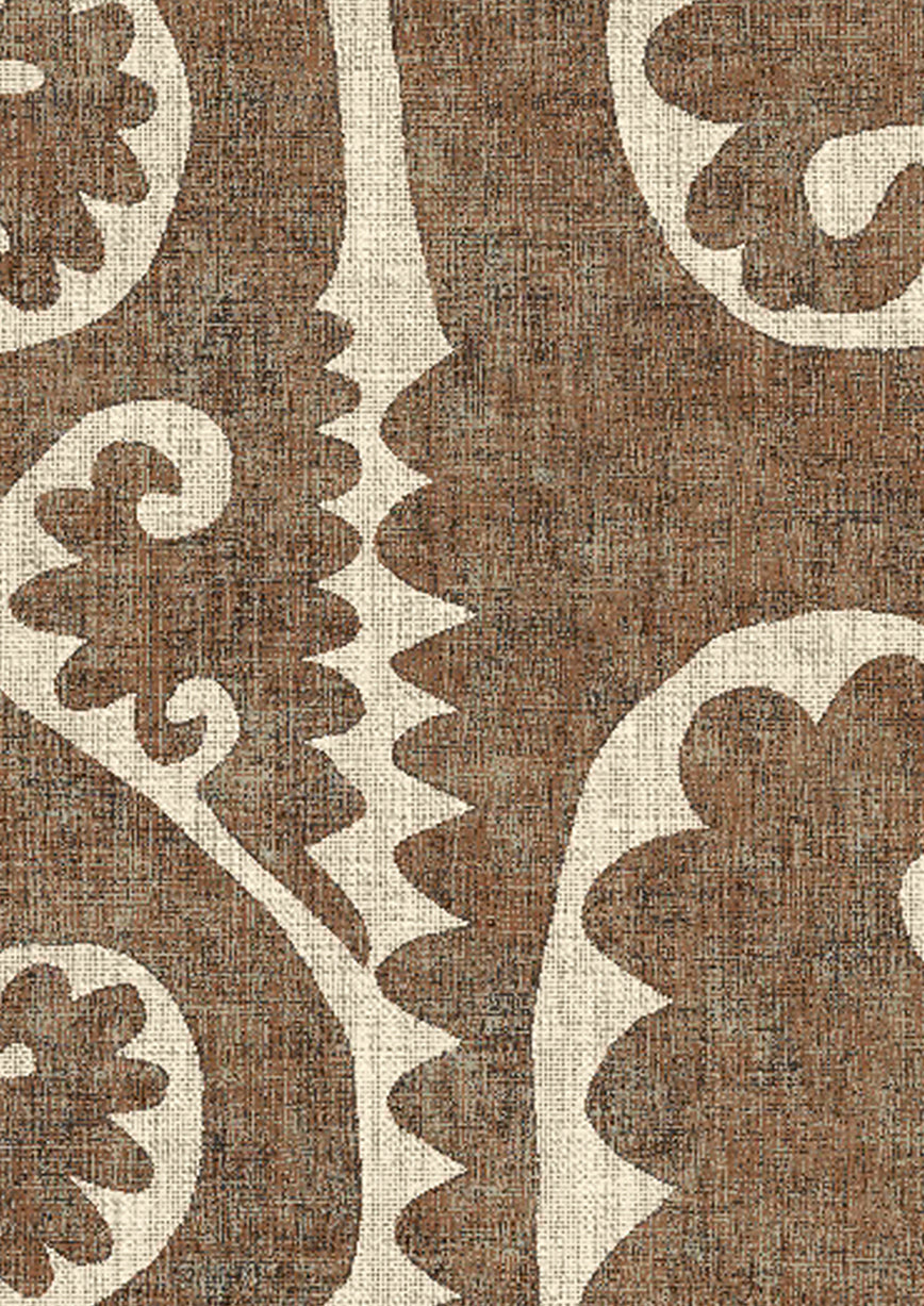 Totem Wallpaper - Walnut - Lewis & Wood
