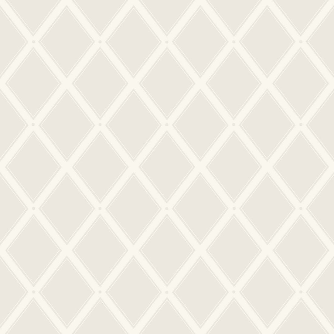 Trellis Wallpaper - Grey - Summer Gray
