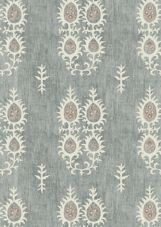 Tribal Wallpaper - Monsoon Blue - Lewis & Wood