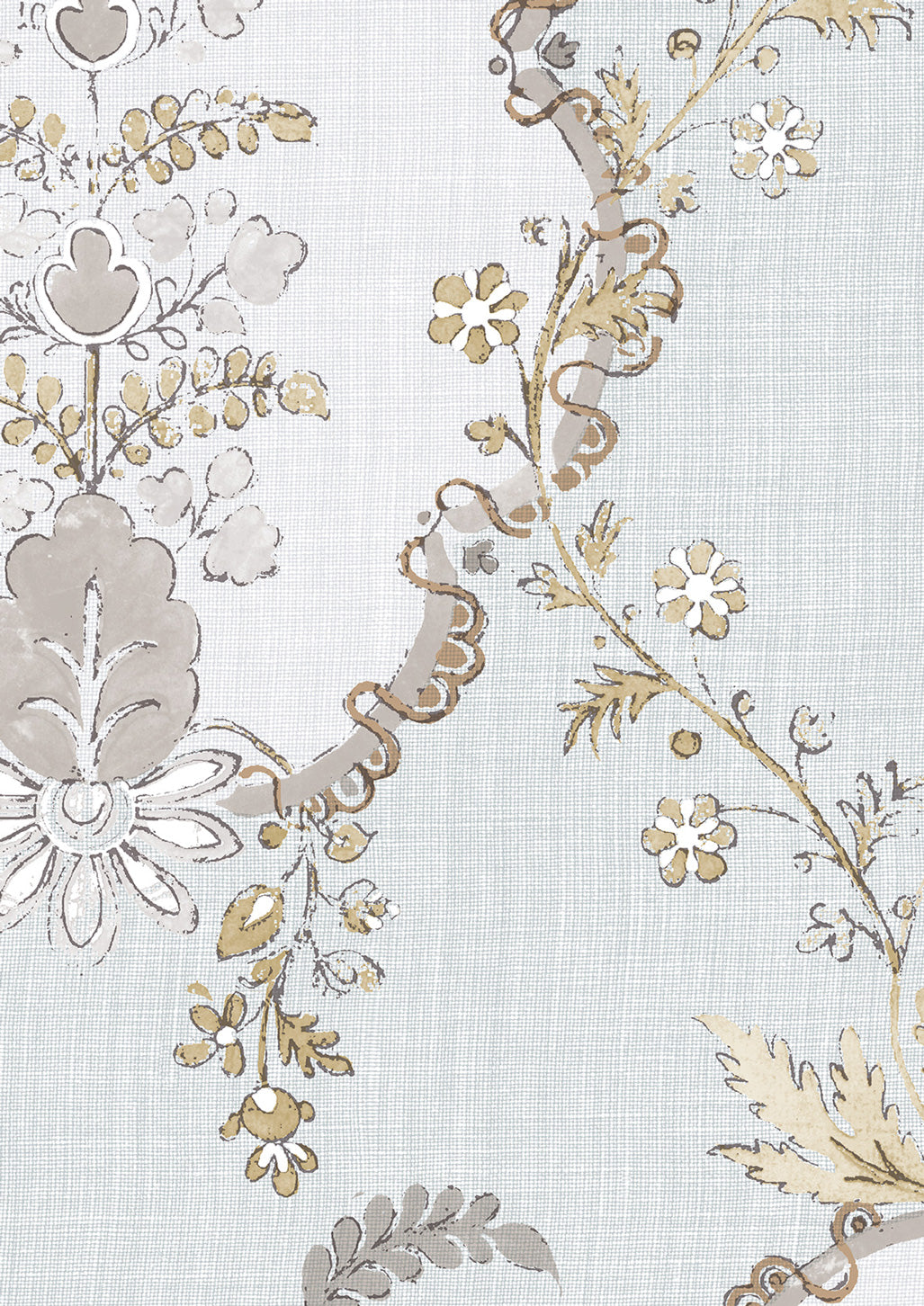 Vallance Wallpaper - Earl Grey - Lewis & Wood