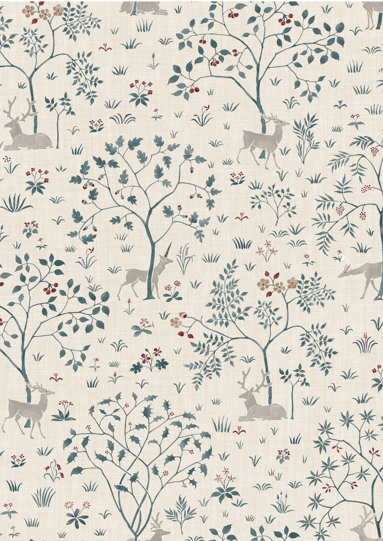 Voysey Park Wallpaper - Cluny - Lewis & Wood