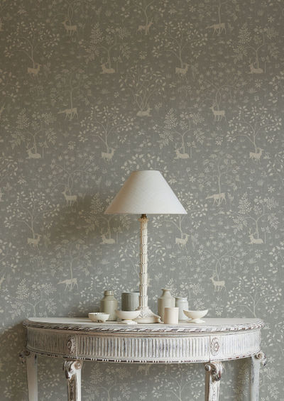 Voysey Park Wallpaper - Mineral - Lewis & Wood