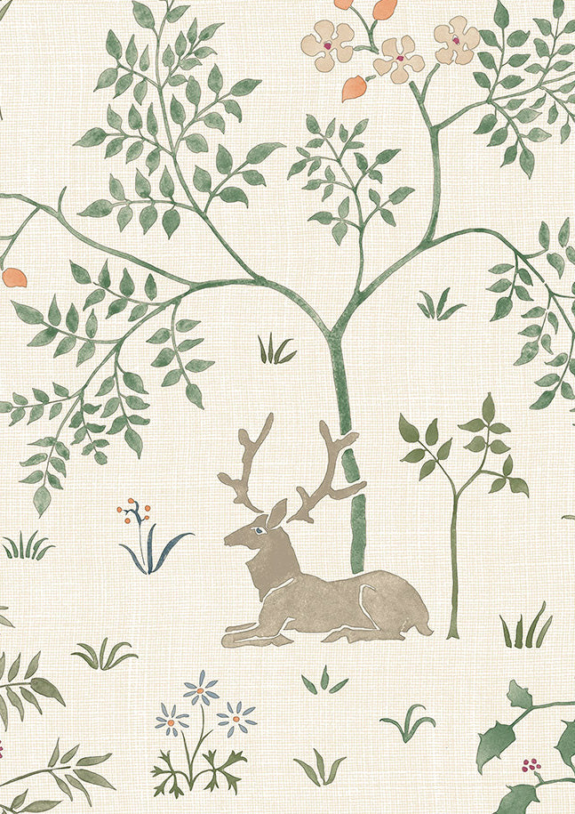 Voysey Park Wallpaper - Verdure - Lewis & Wood