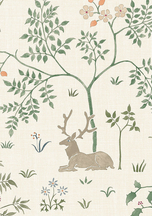 Voysey Park Wallpaper - Verdure - Lewis & Wood