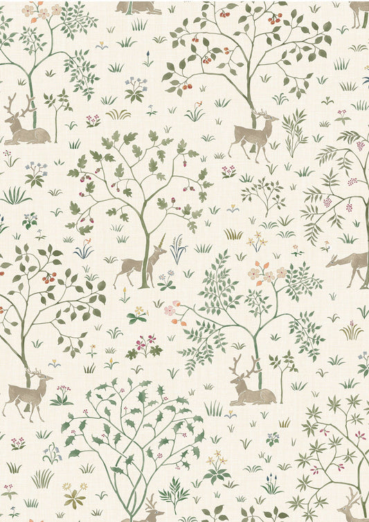 Voysey Park Wallpaper - Verdure - Lewis & Wood