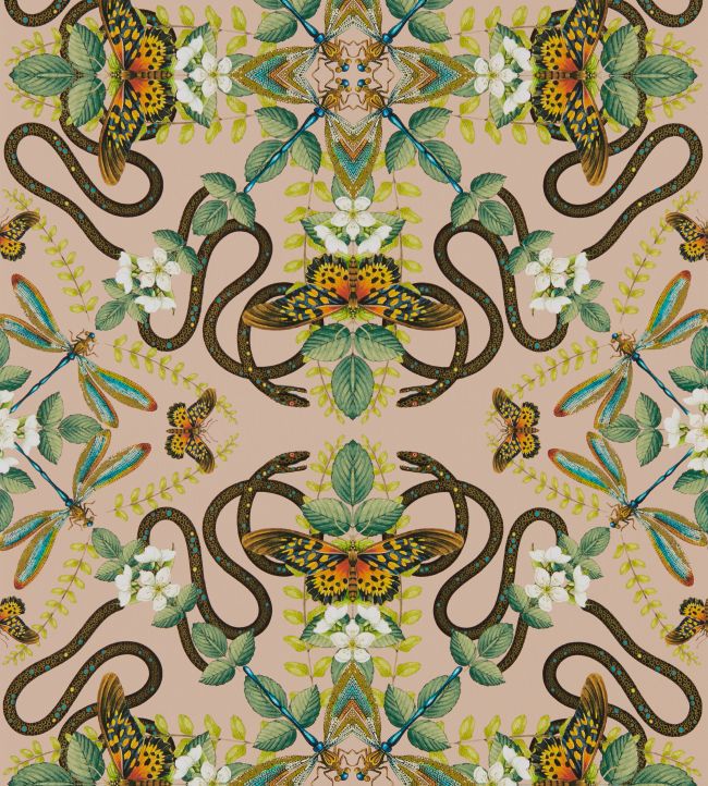 W0129/01 - Emerald Forest Wallpaper - Blush - Clarke & Clarke