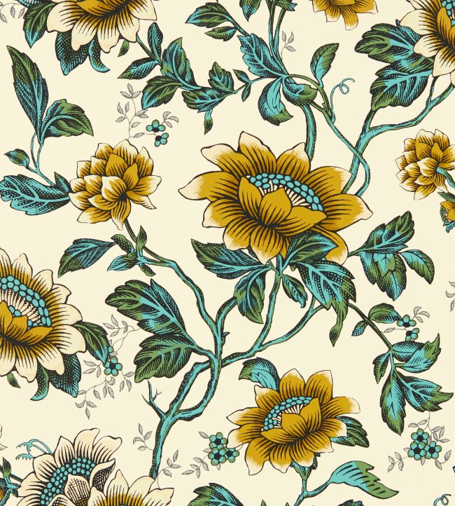 W0134/02 - Tonquin Wallpaper - Chartreuse - Clarke & Clarke