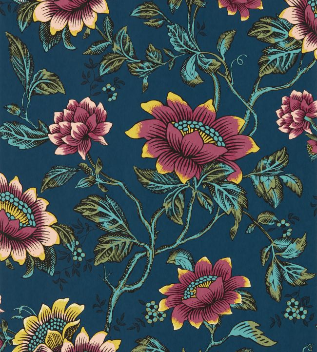 W0134/03 - Tonquin Wallpaper - Midnight - Clarke & Clarke