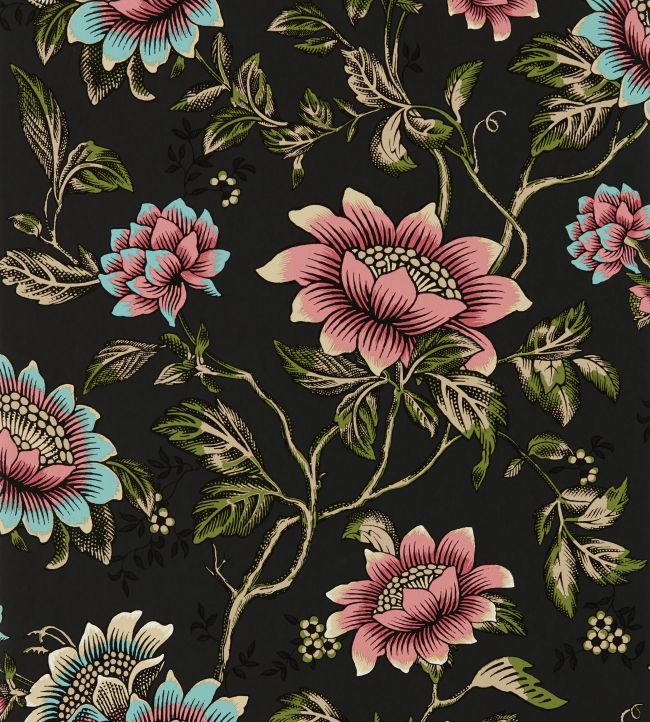 W0134/04 - Tonquin Wallpaper - Noir - Clarke & Clarke