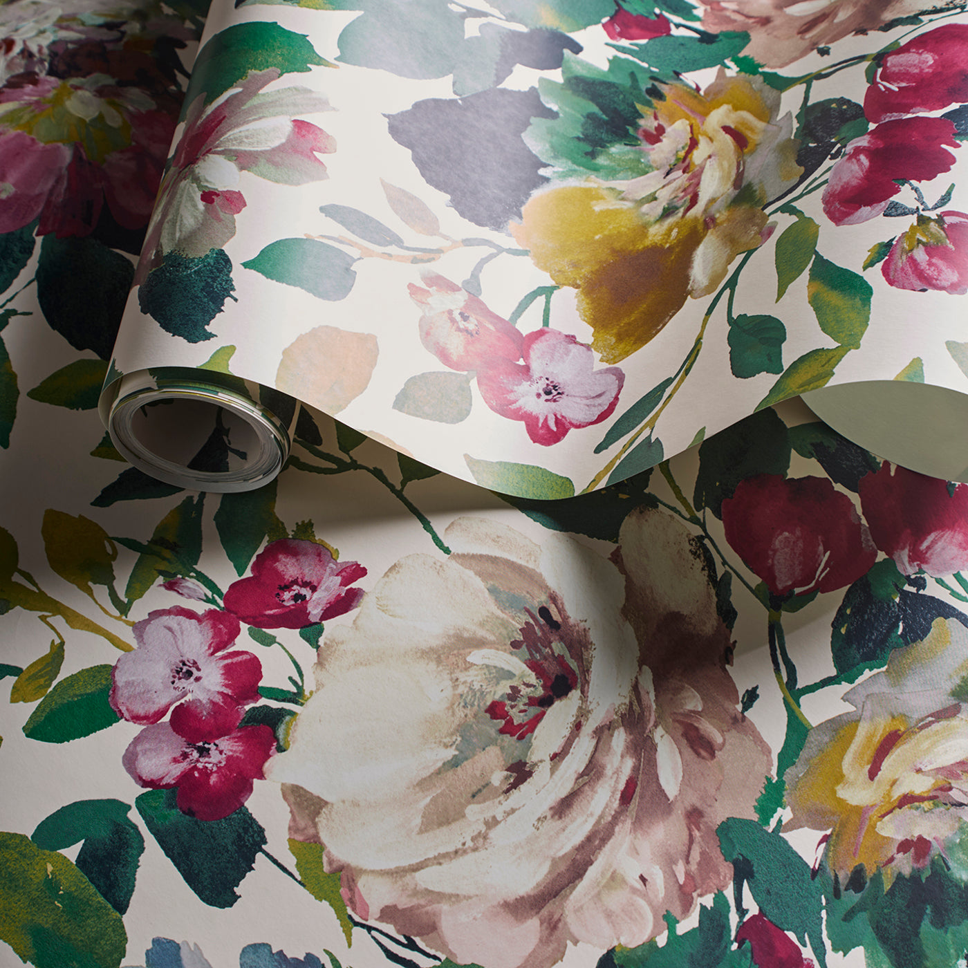 W0139/03 - Bloom Wallpaper - Fuchsia - Clarke & Clarke
