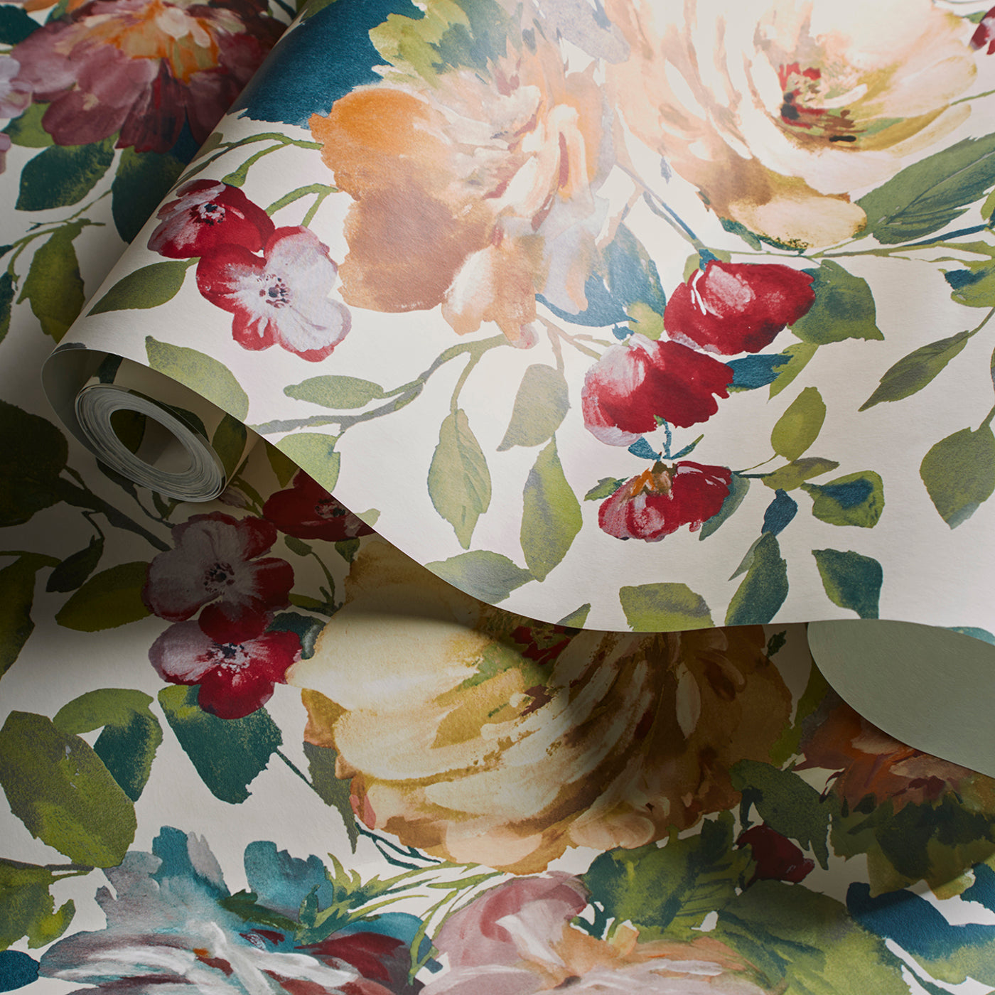 W0139/04 - Bloom Wallpaper - Multi - Clarke & Clarke