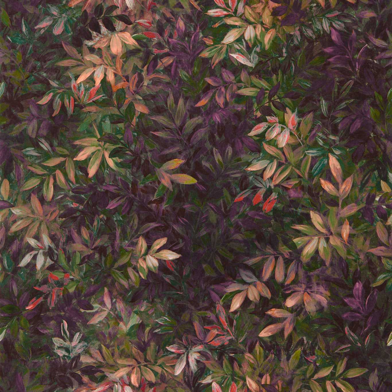 W0140/01 - Congo Wallpaper - Amethyst/Emerald - Clarke & Clarke