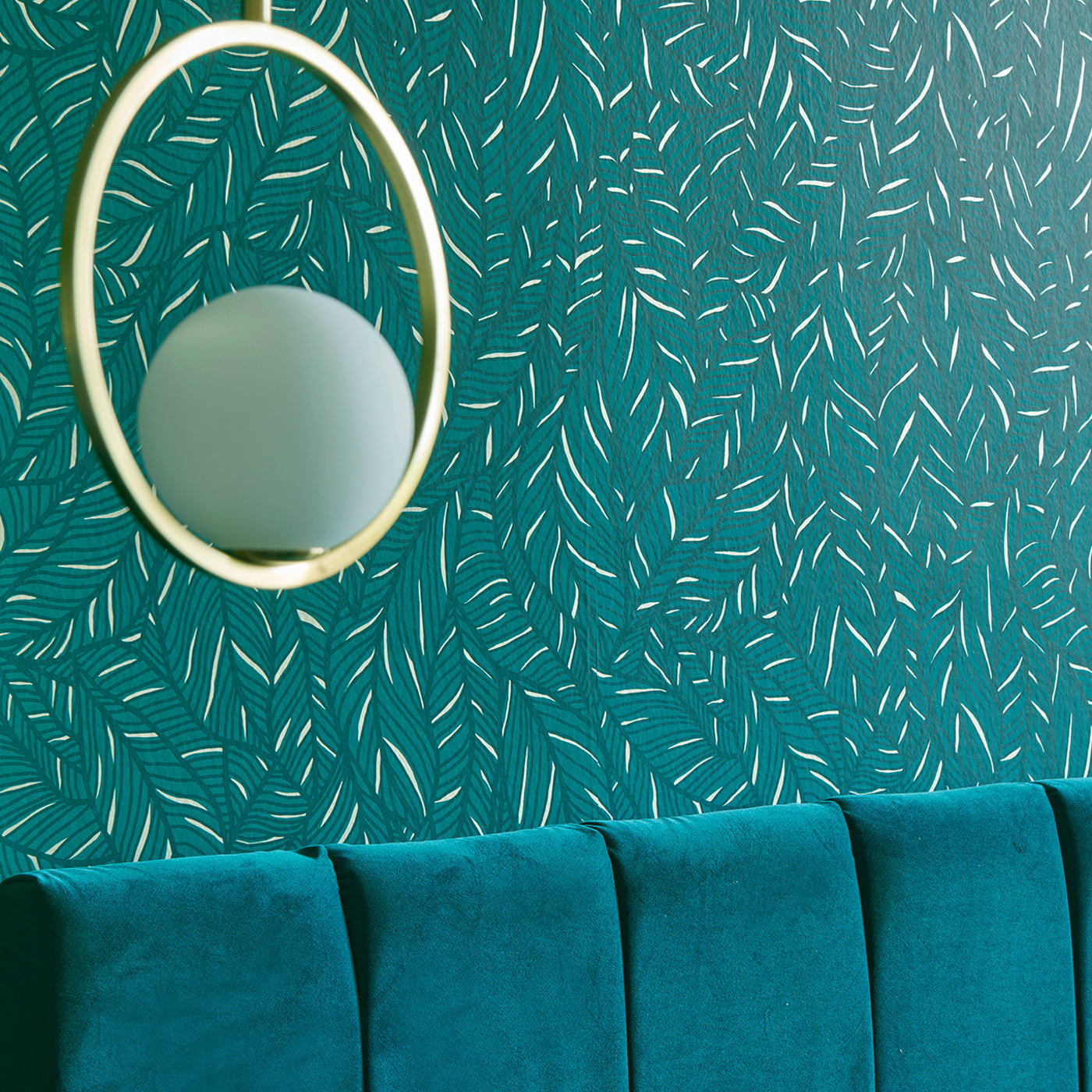 W0144/02 - Selva Wallpaper - Emerald - Clarke & Clarke