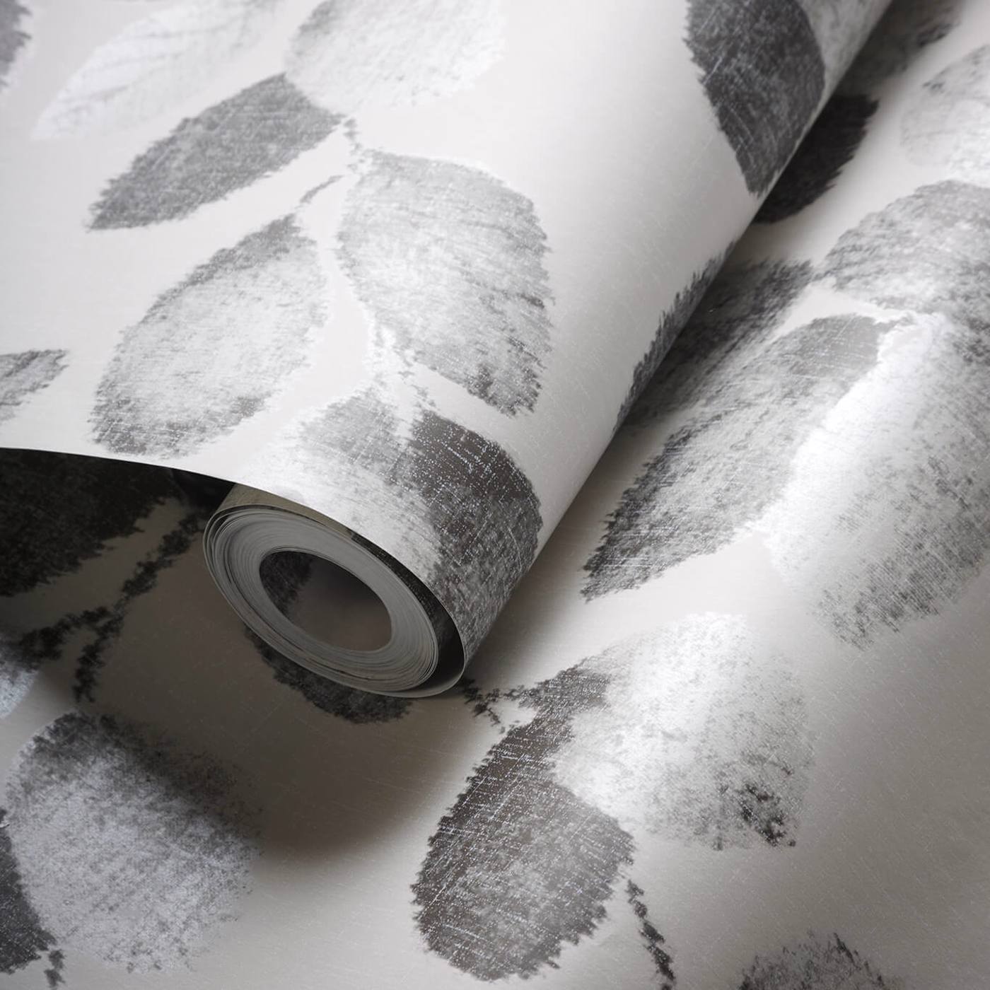 W0159/01  -Northia Wallpaper - Charcoal - Clarke & Clarke