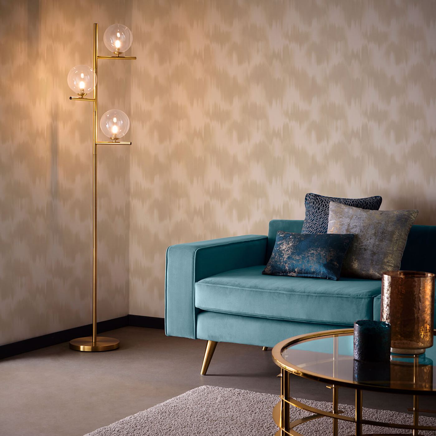 W0165/01 - Colorante Wallpaper - Linen - Clarke & Clarke