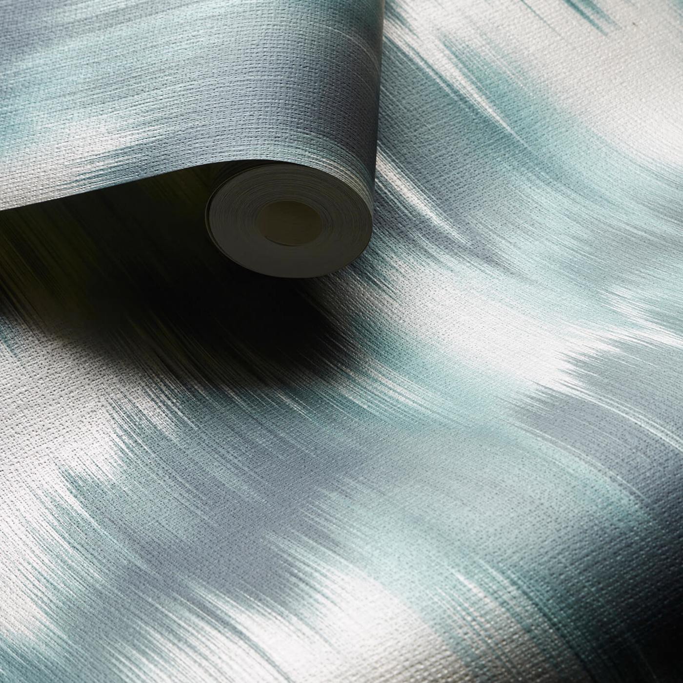 W0165/03 - Colorante Wallpaper - Teal - Clarke & Clarke