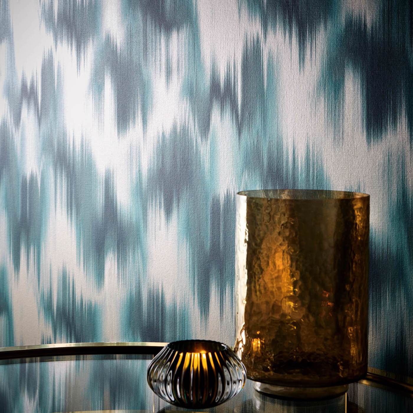 W0165/03 - Colorante Wallpaper - Teal - Clarke & Clarke