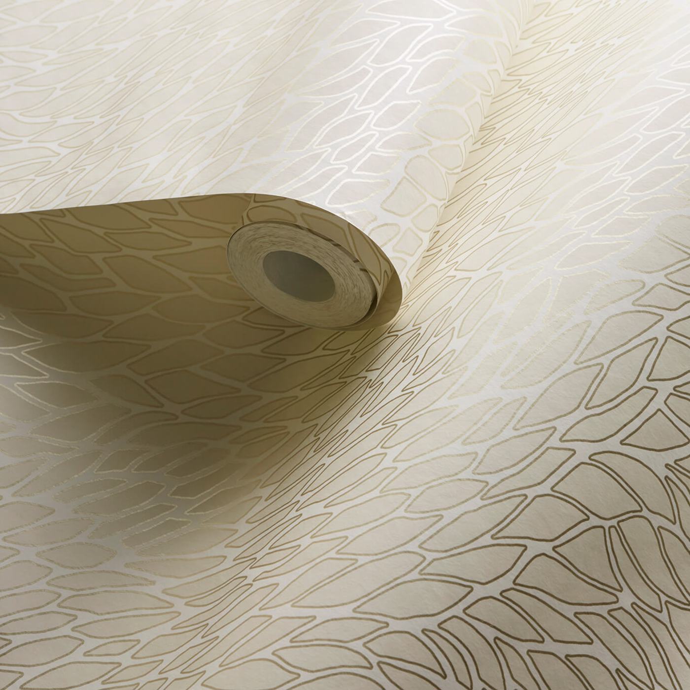 W0166/01 - Corallino Wallpaper - Ivory - Clarke & Clarke