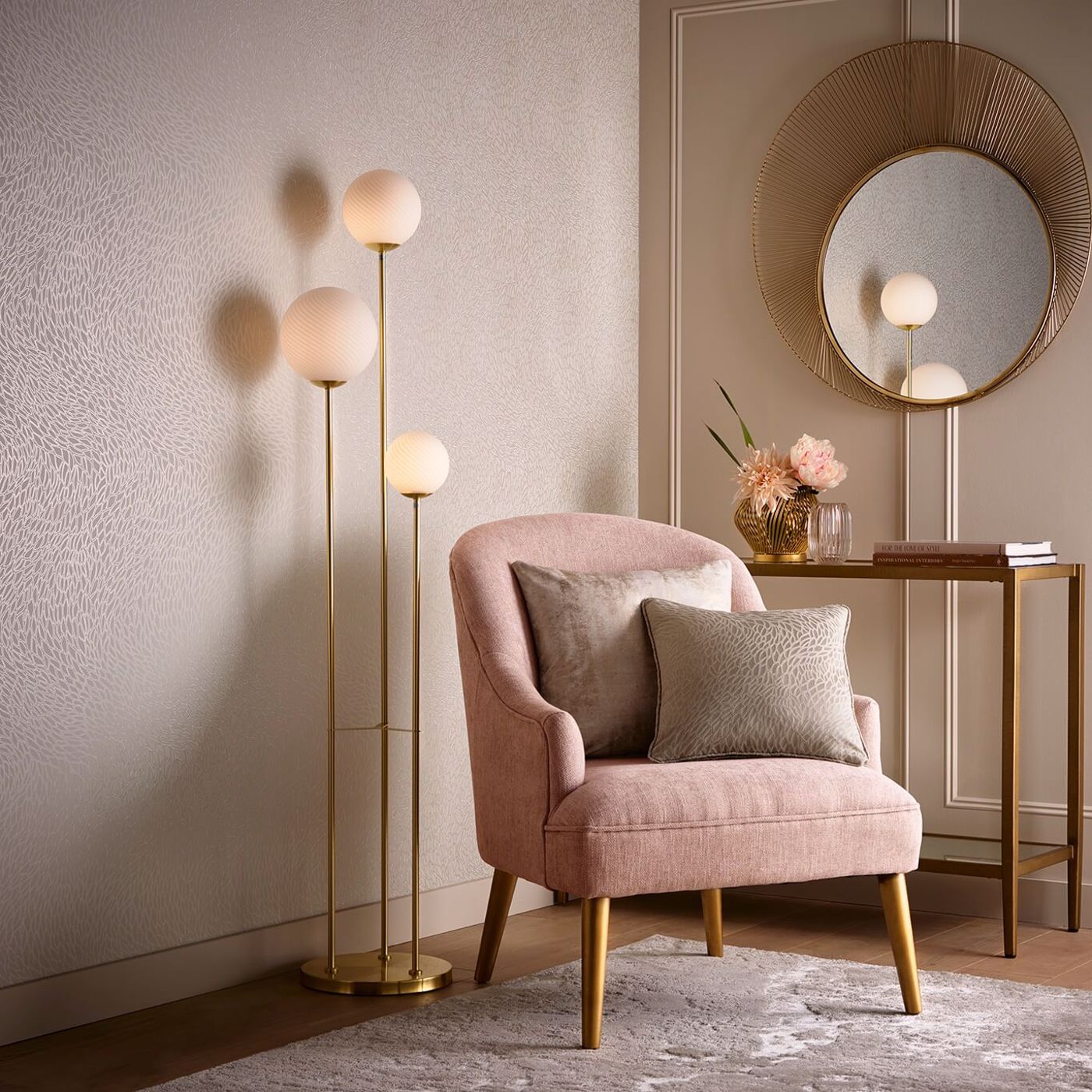 W0166/01 - Corallino Wallpaper - Ivory - Clarke & Clarke