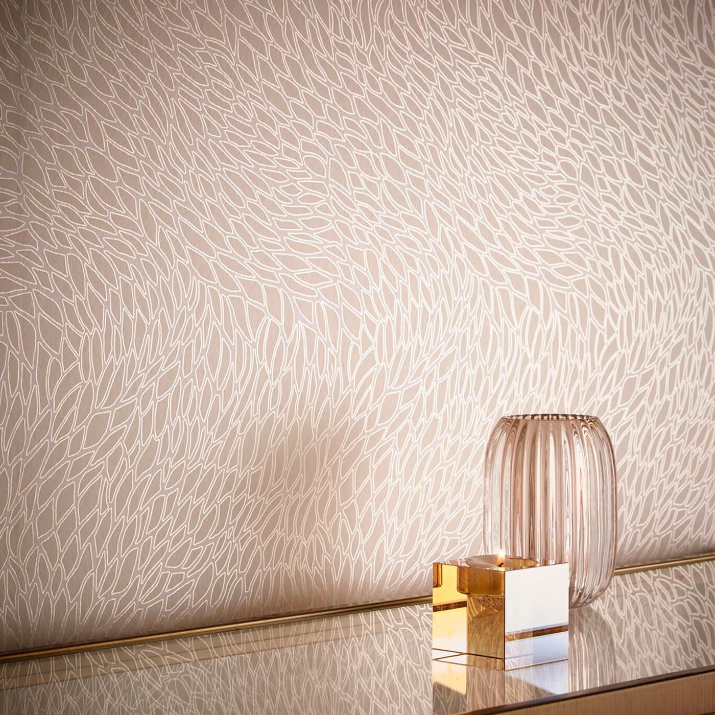 W0166/01 - Corallino Wallpaper - Ivory - Clarke & Clarke