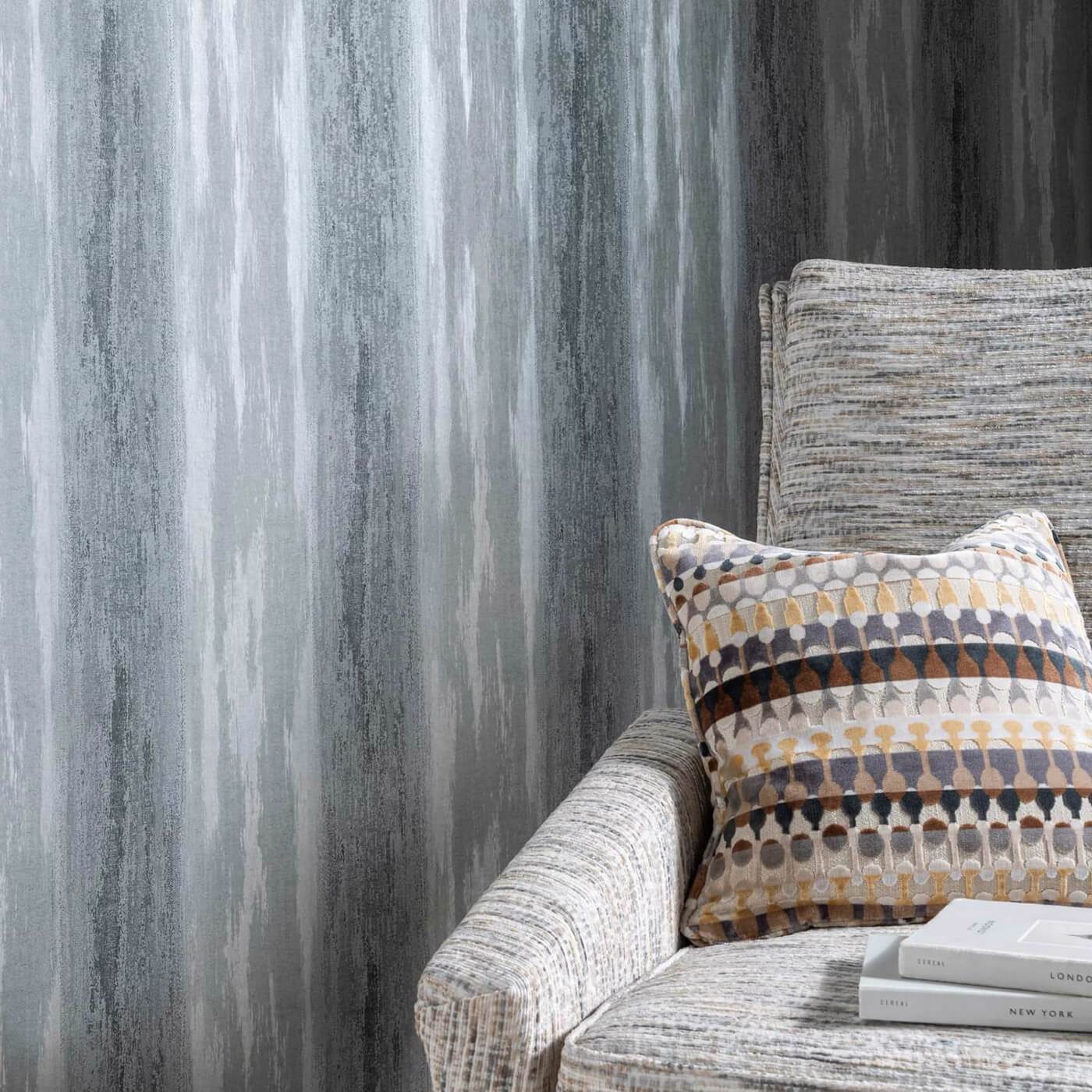 W0179/03 - Effetto Wallpaper - Pewter - Clarke & Clarke