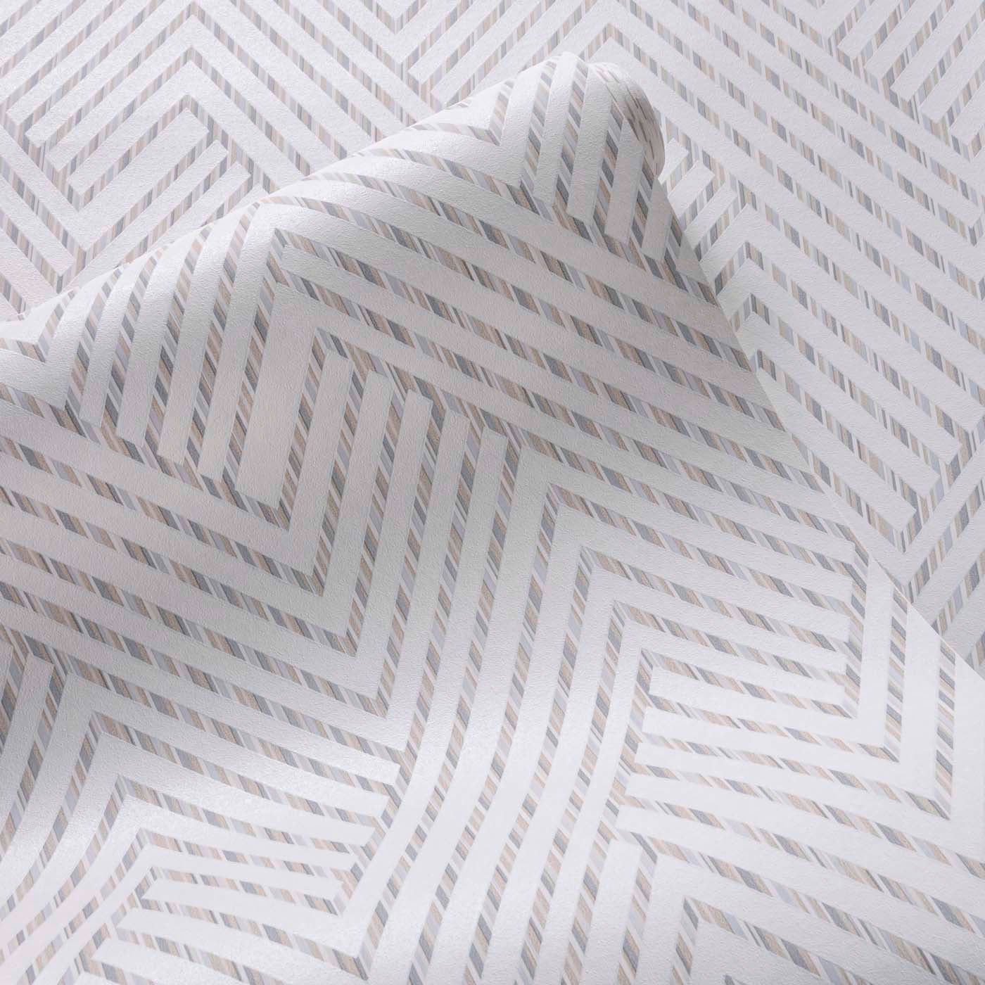 W0181/02 - Grassetto Wallpaper - Ivory - Clarke & Clarke