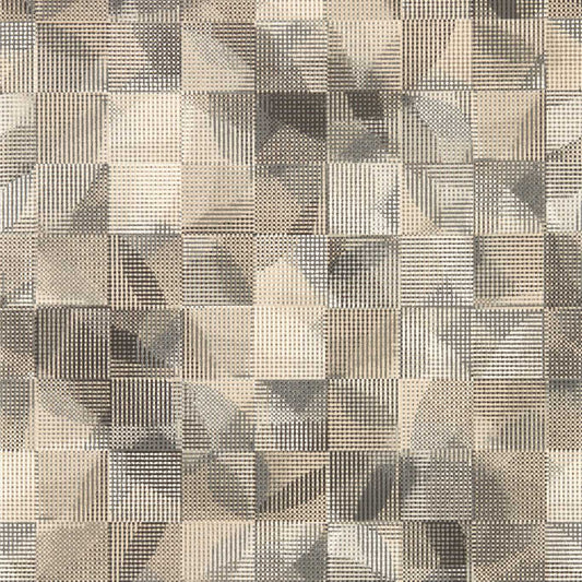 W0182/01 - Impatto Wallpaper - Charcoal/Linen - Clarke & Clarke