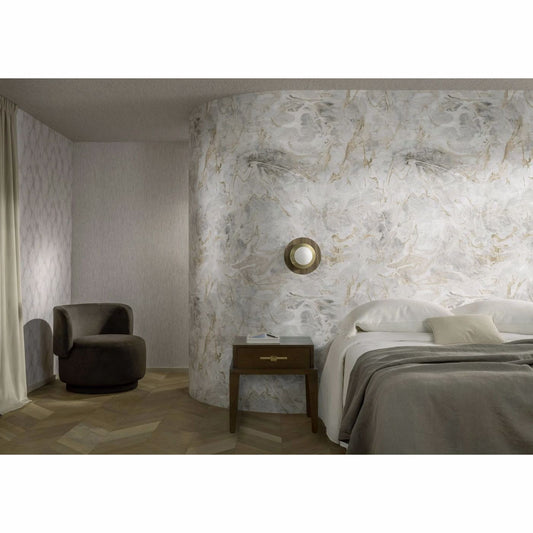 W0204/01 - Calacatta Wallpaper - Marble Banner - Clarke & Clarke