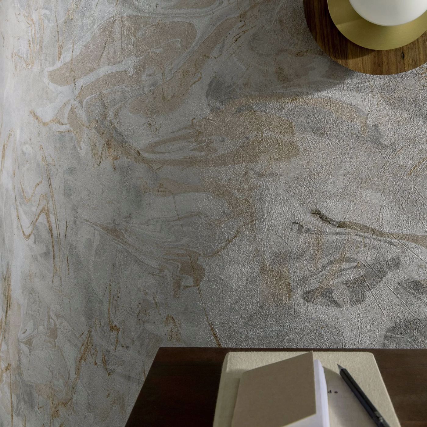W0204/01 - Calacatta Wallpaper - Marble Banner - Clarke & Clarke